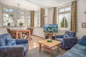 Wohnbereich Ferienwohnung 18 Villa Eden Binz
